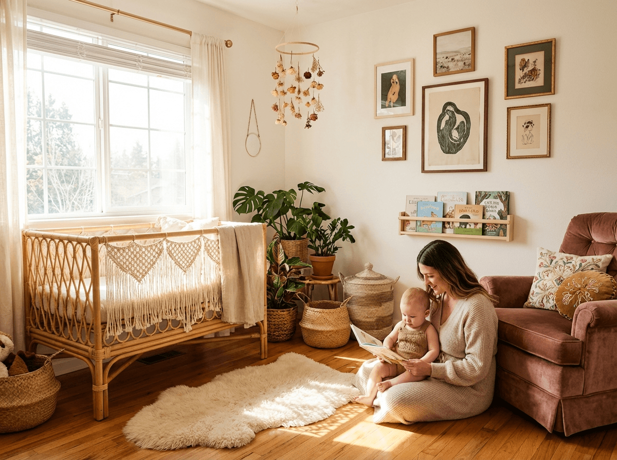 Boho Nursery interior inspiration