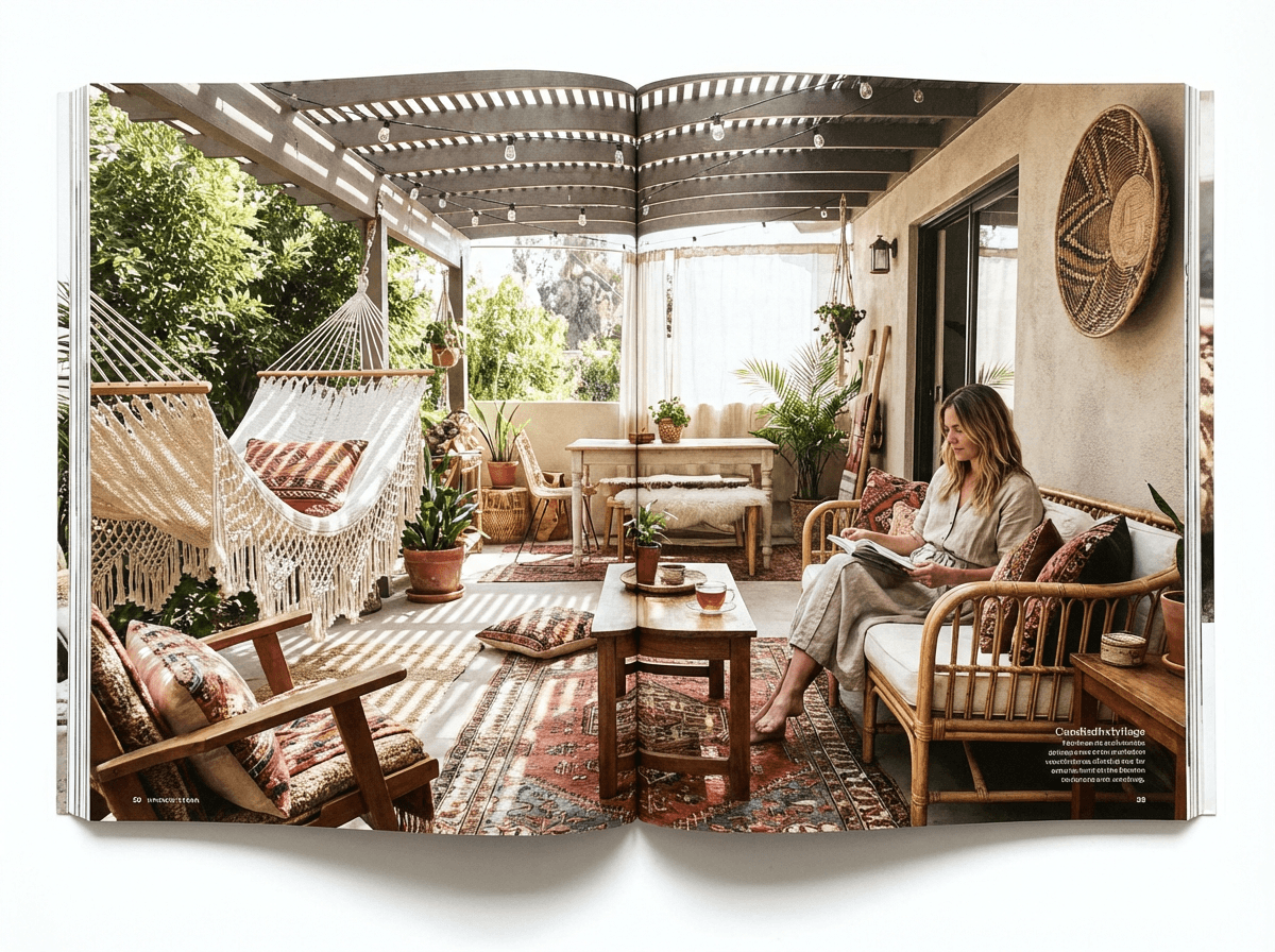Boho Patio interior inspiration