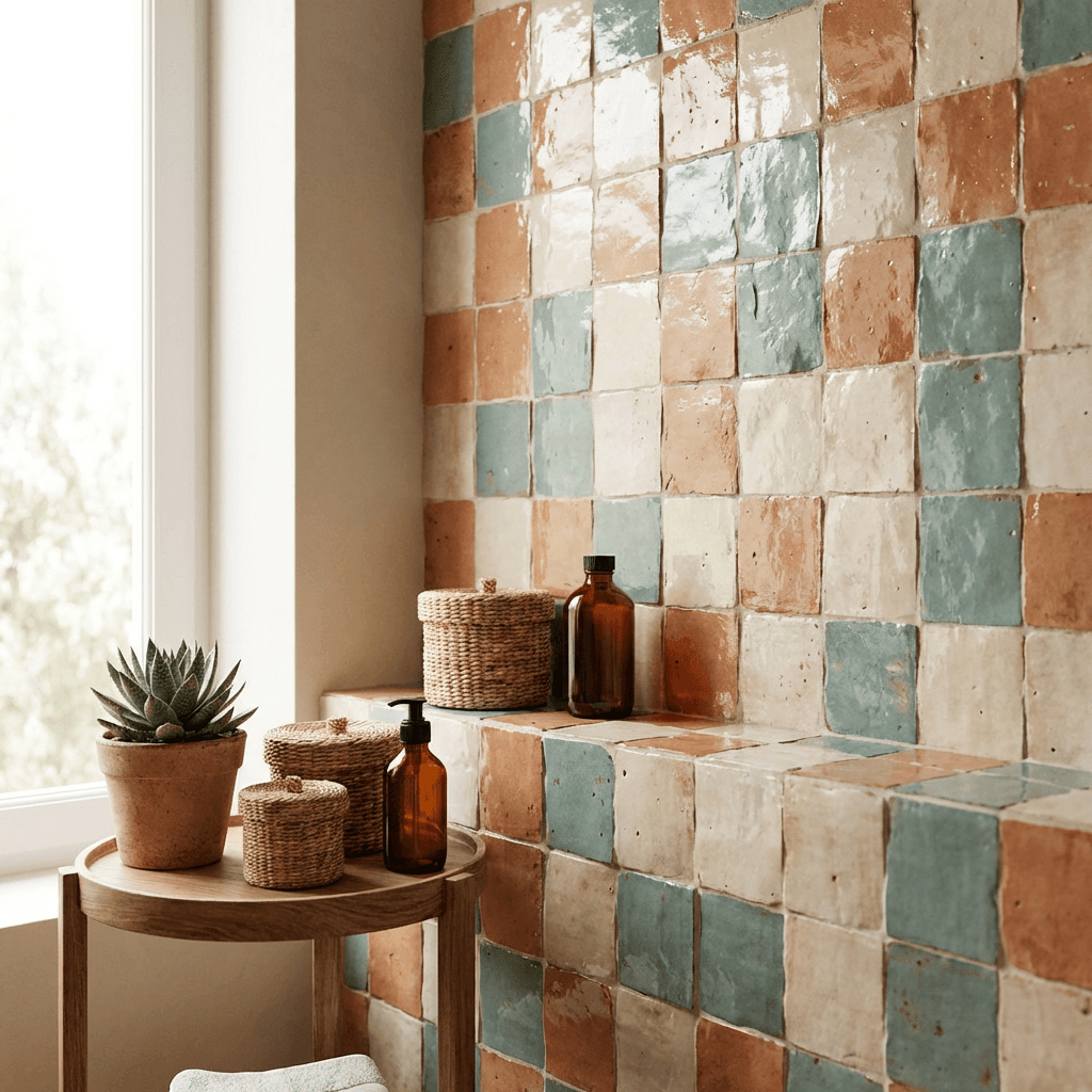 Use zellige or handmade tile for walls and backsplash