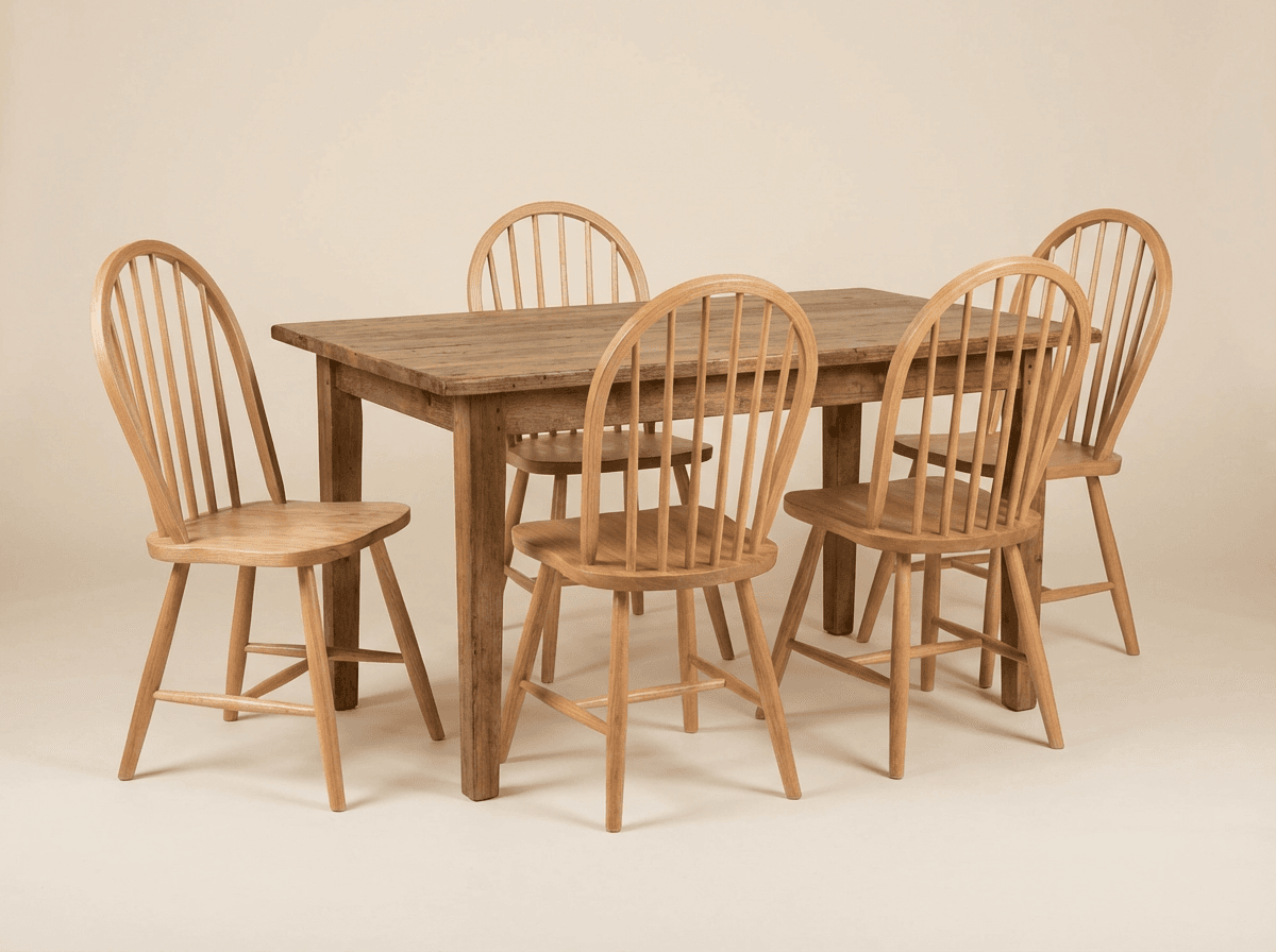 Spindle-back Windsor chairs