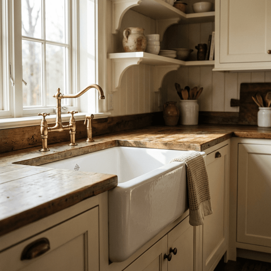 Make the apron-front sink the hero