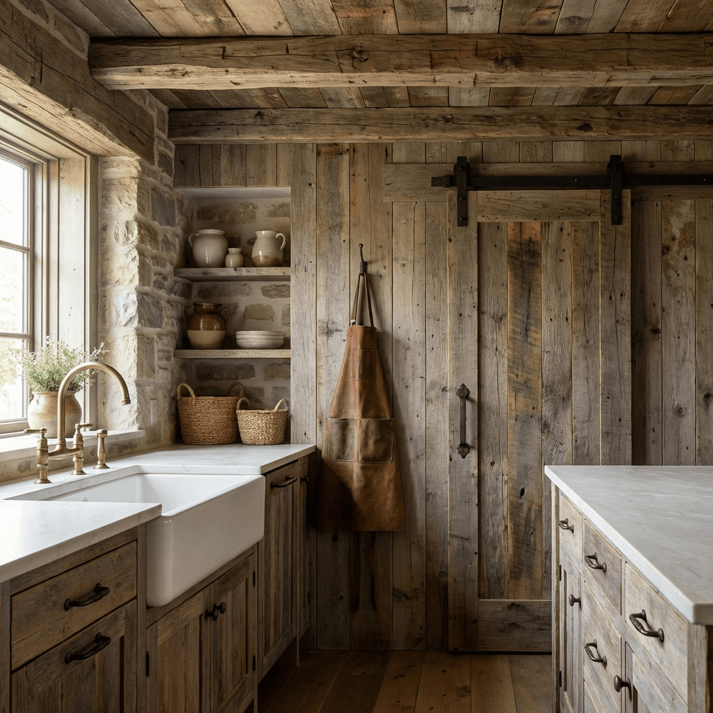 Introduce barn-inspired architectural details