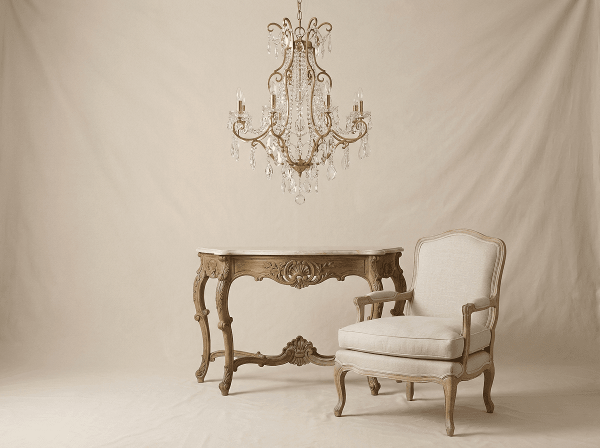 Crystal or brass bathroom chandelier