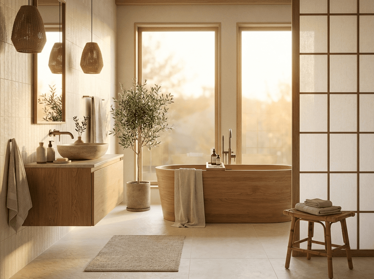 Japandi Bathroom interior inspiration