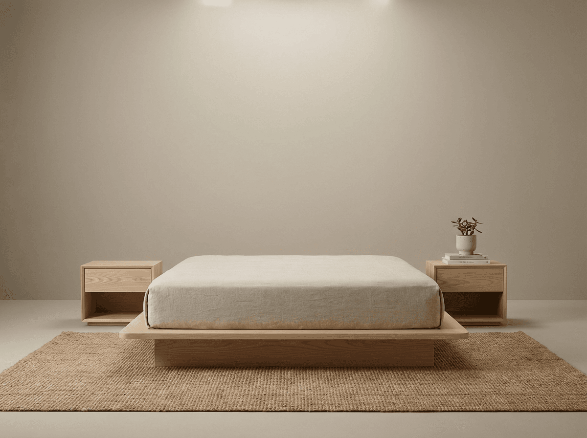 Low ash platform bed