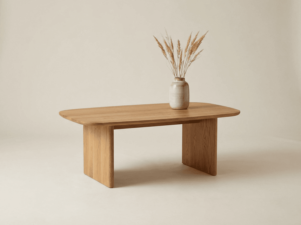 Solid wood coffee table