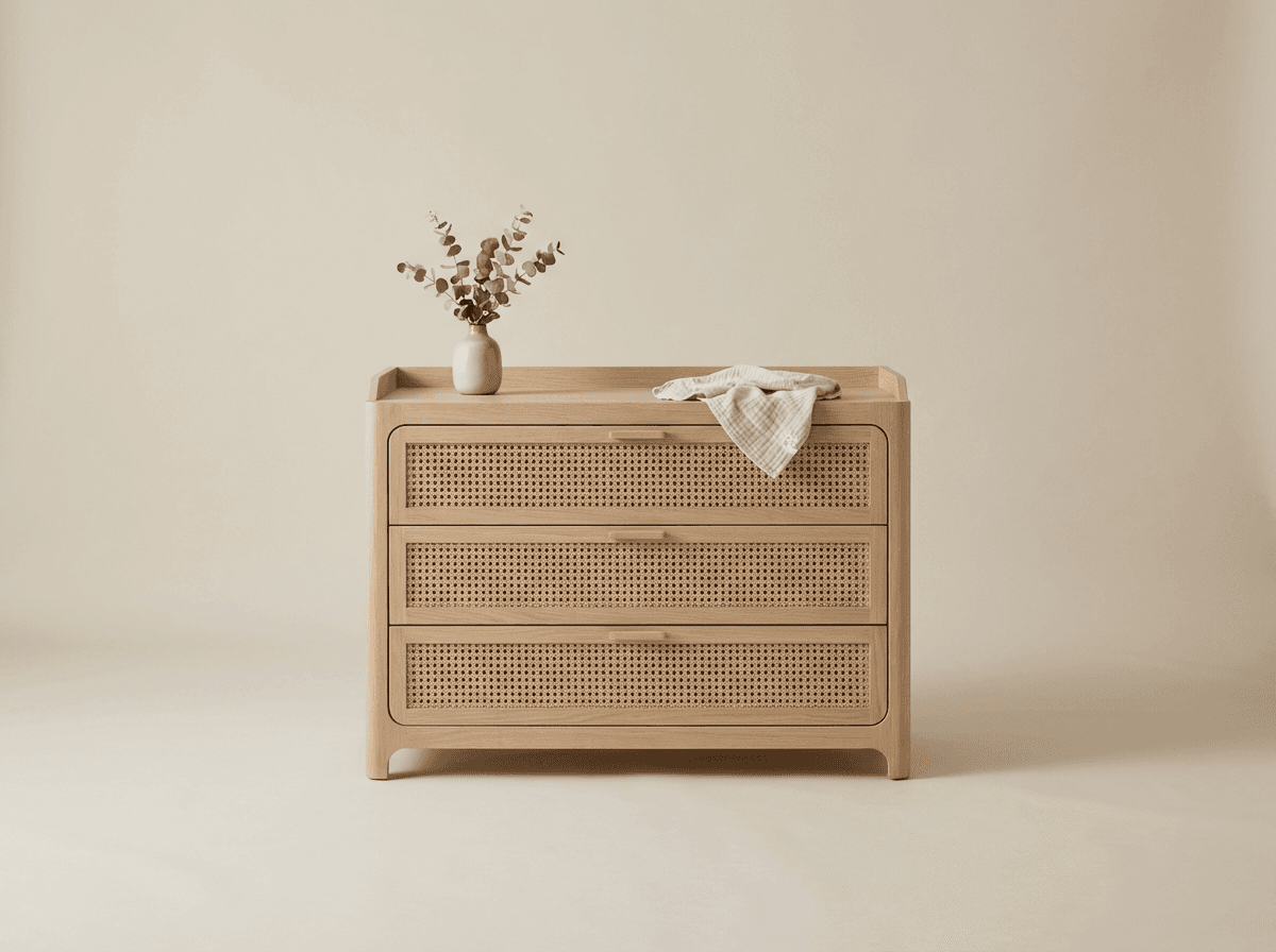 Low-profile changing dresser