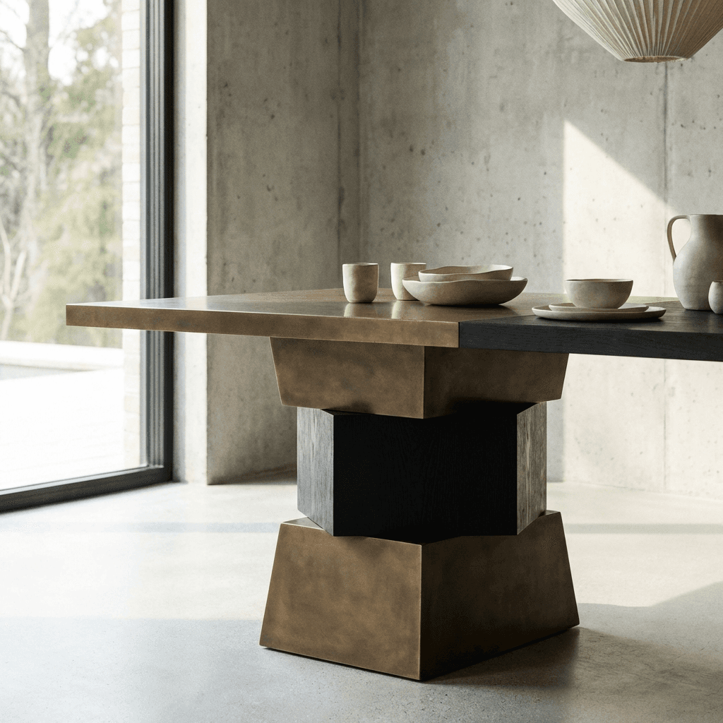 Choose a table with a bold silhouette