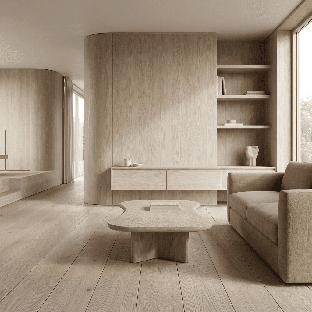 Use a single material to unify the space