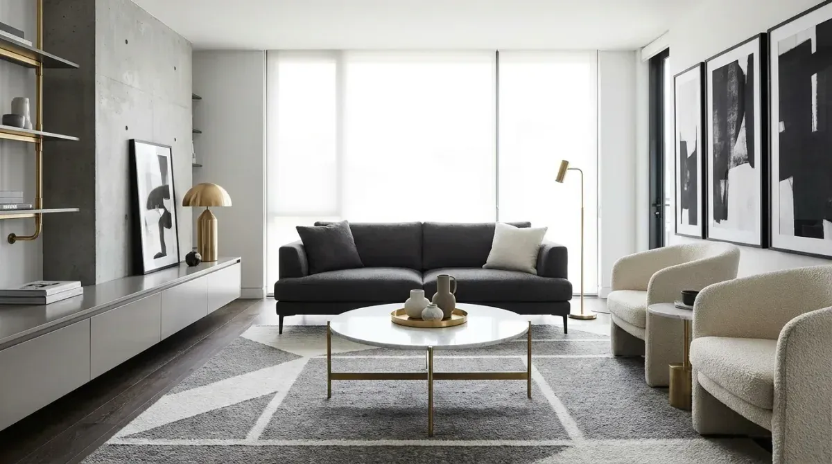 Before and after AI modern design transformation