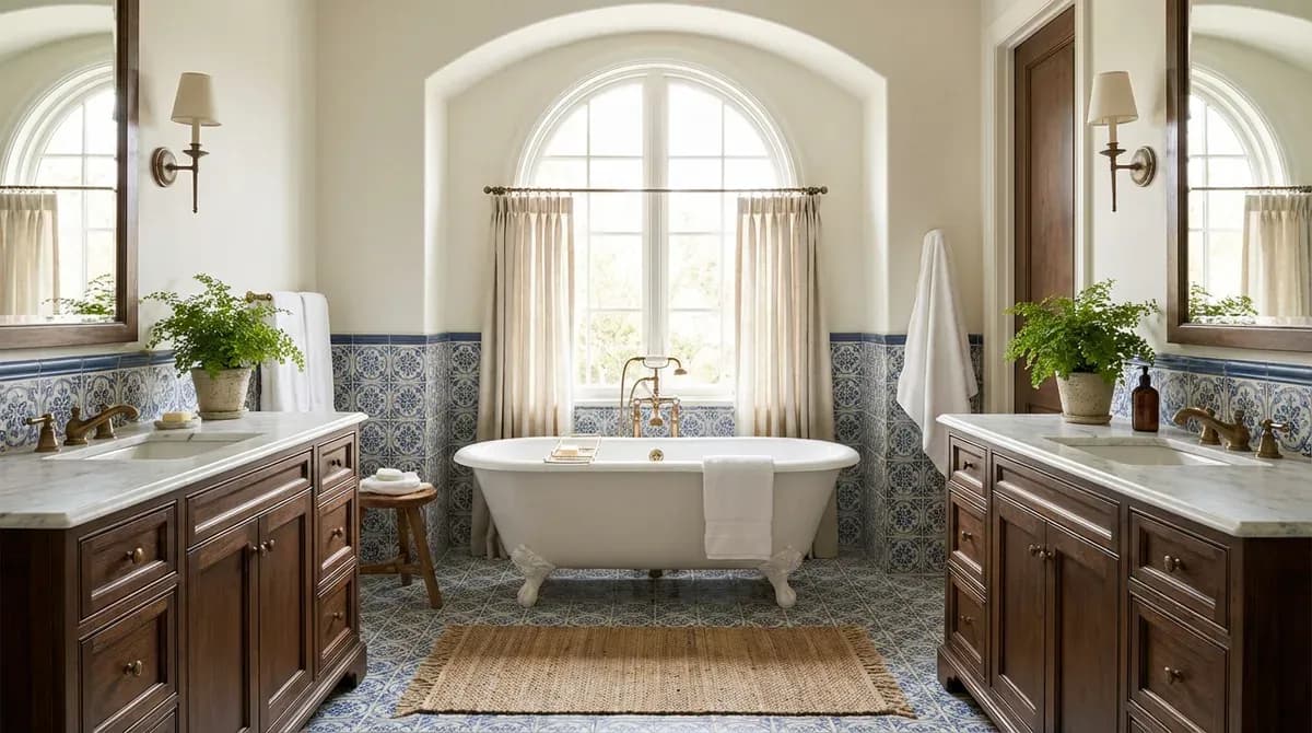 Traditional Bathroom design visualization