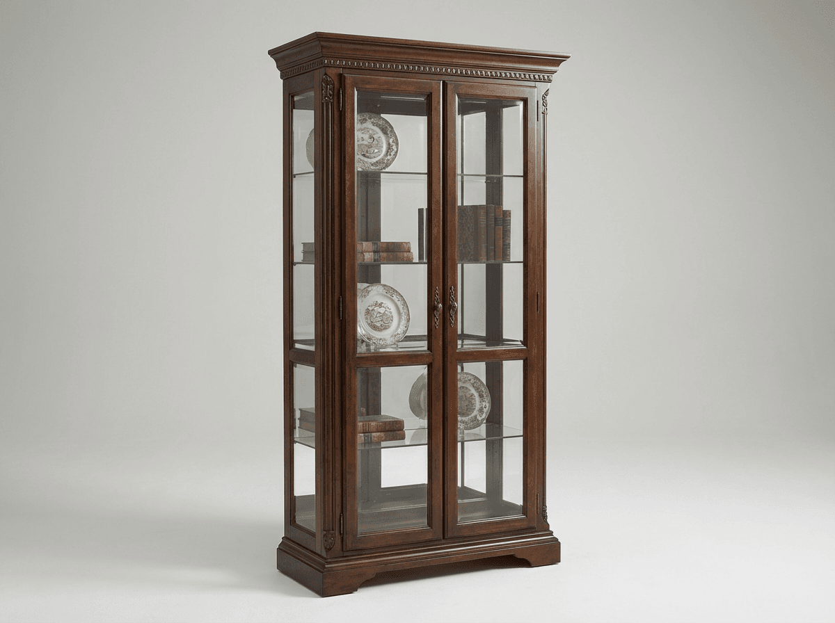 Glass-front display cabinet