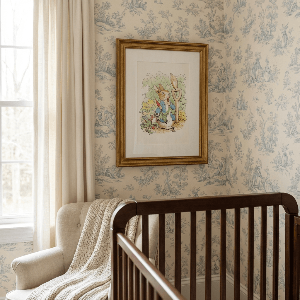 Hang classic artwork at the child's future eye level