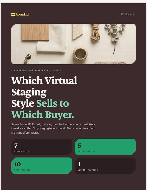 Which Virtual Staging Style Sells to Which Buyer: The RoomLift Style Guide