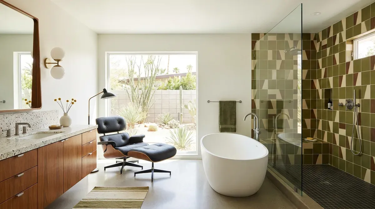 Mid-Century Modern Bathroom