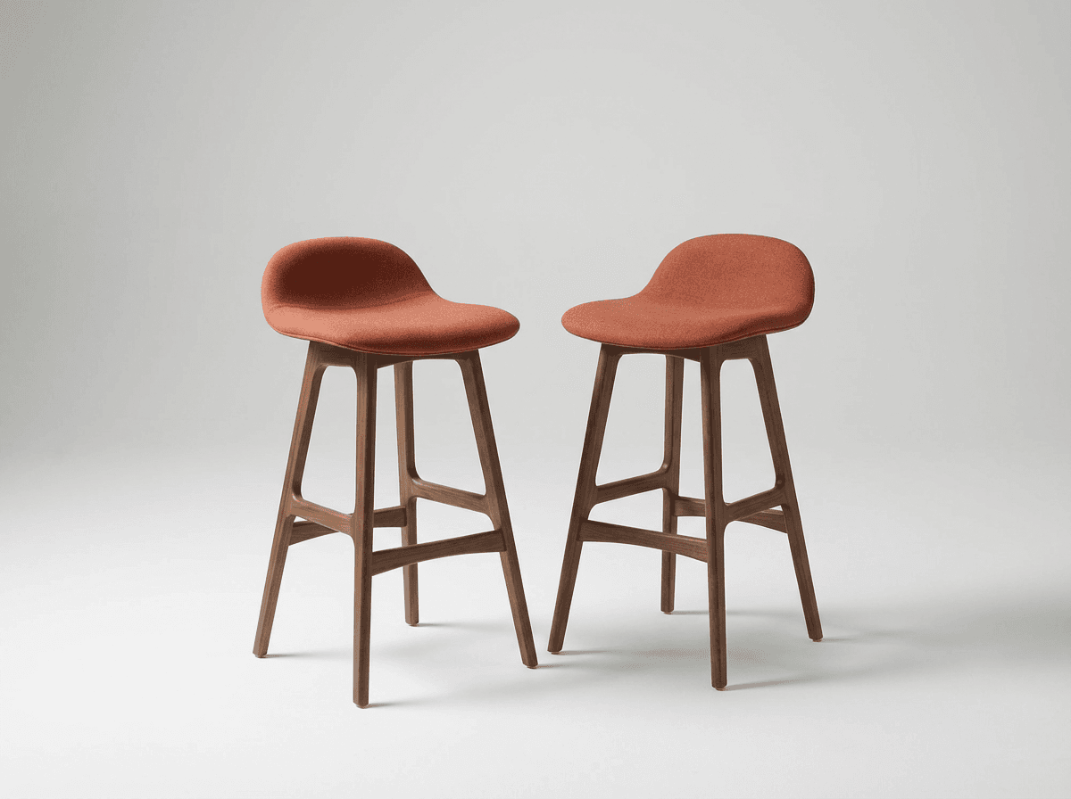 Molded-seat bar stools
