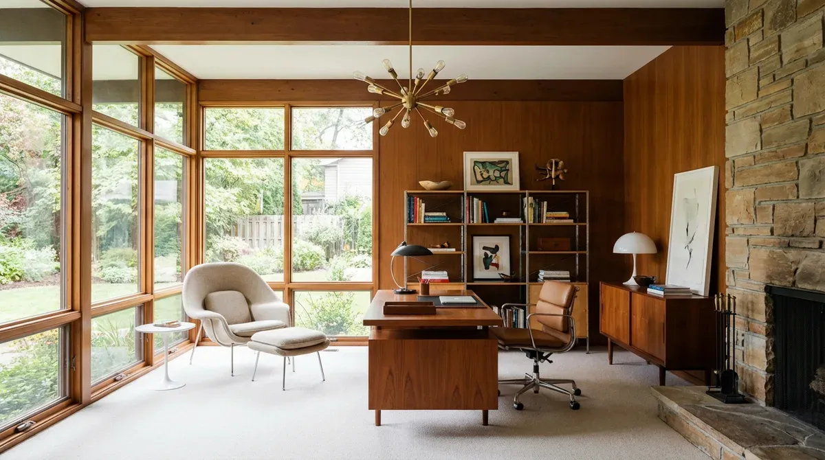 Mid-Century Modern Home Office