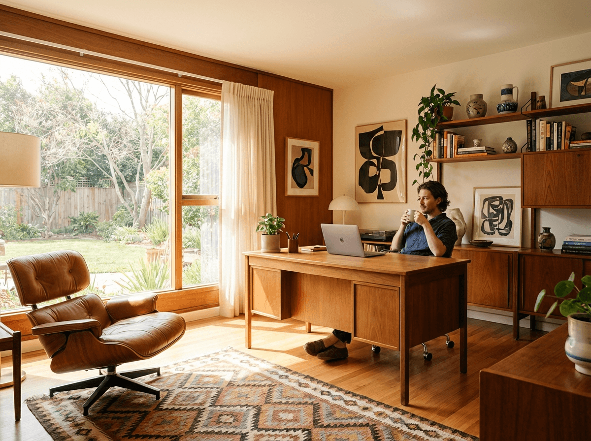 Mid-Century Modern Home Office interior inspiration