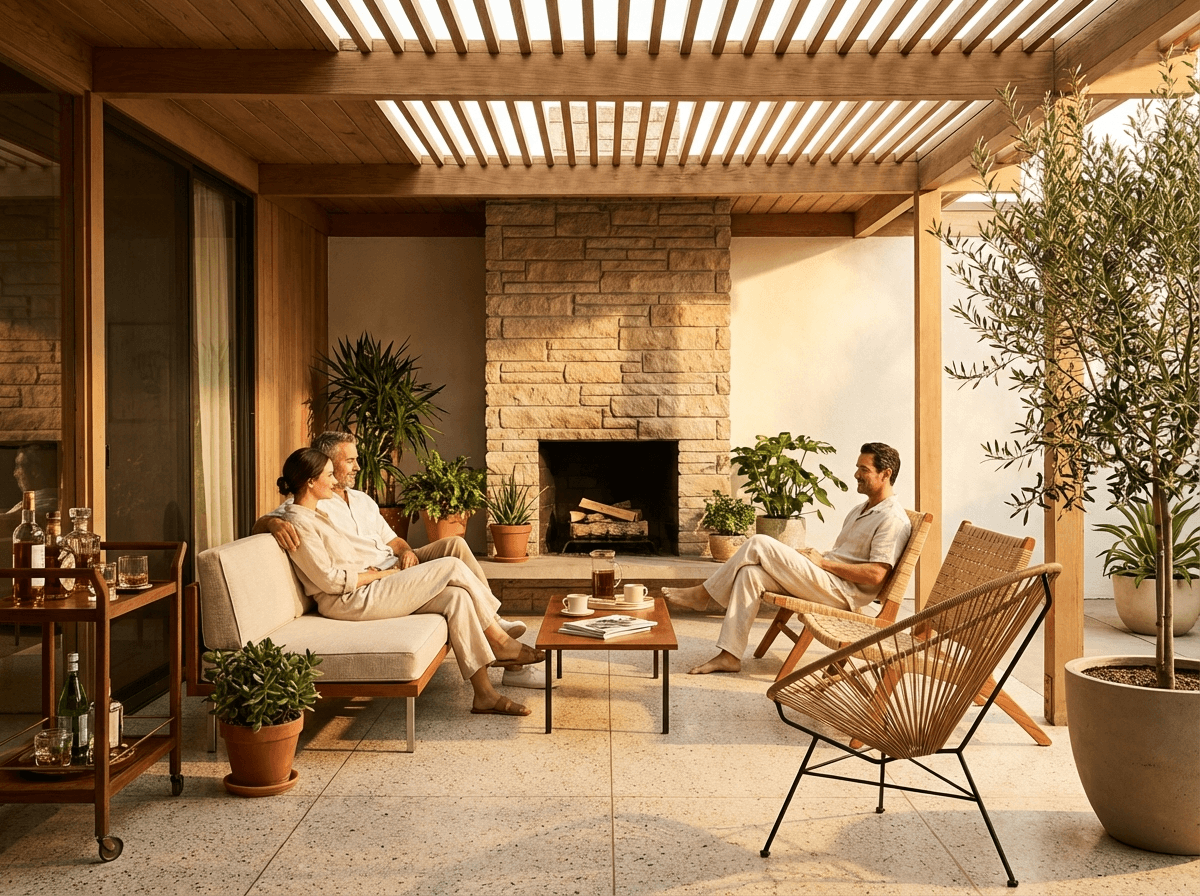 Mid-Century Modern Patio interior inspiration