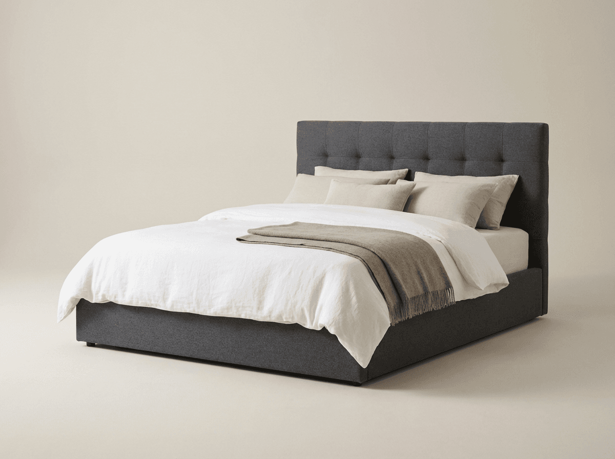 Upholstered platform bed