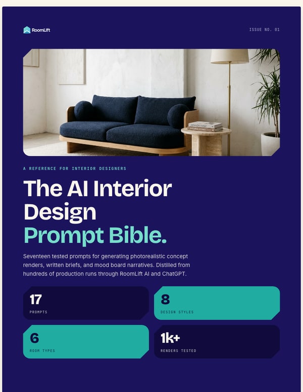The AI Interior Design Prompt Bible: 30+ Prompts by Room and Style